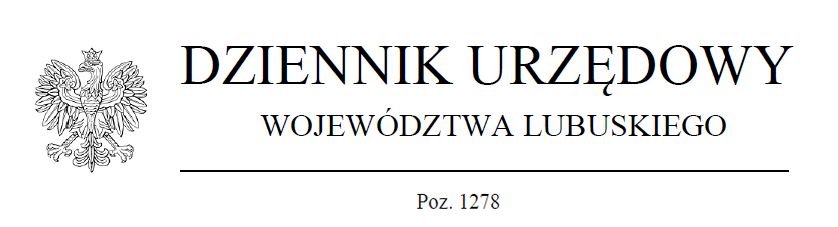 Rozporządzenie Wojewody Lubuskiego nr. 1278 z dnia 15 czerwca 2022 r.
