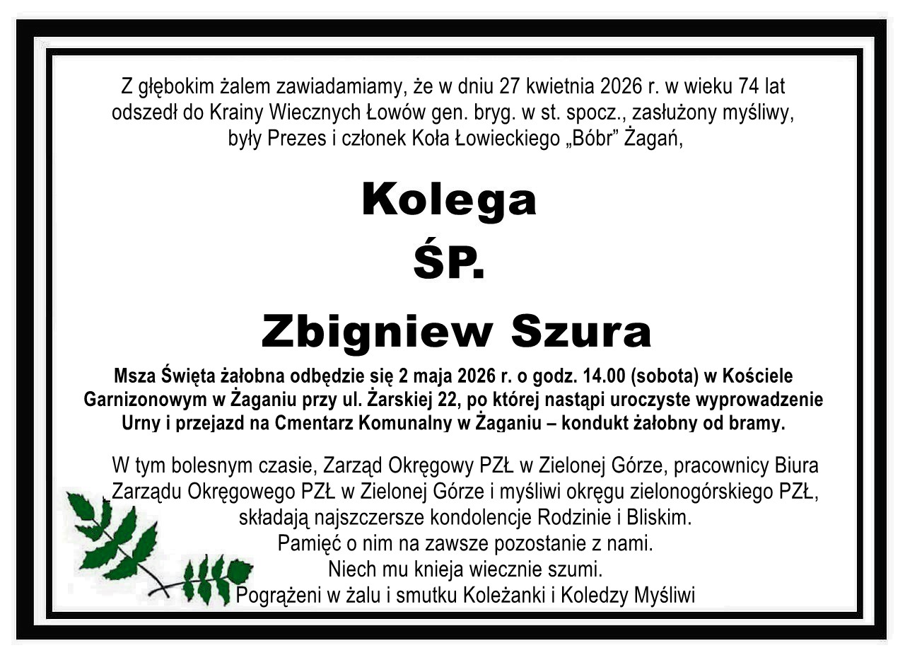 Ostatnie pożegnanie Kolegi Zbigniewa Szury